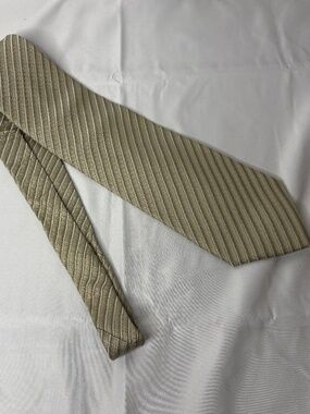 Vintage Farentino Ferre Mens Striped 100% Silk Luxury Neck Tie EUC